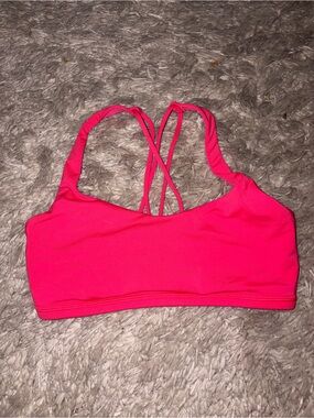 lululemon athletica Bright Pink Strappy Sports Bra